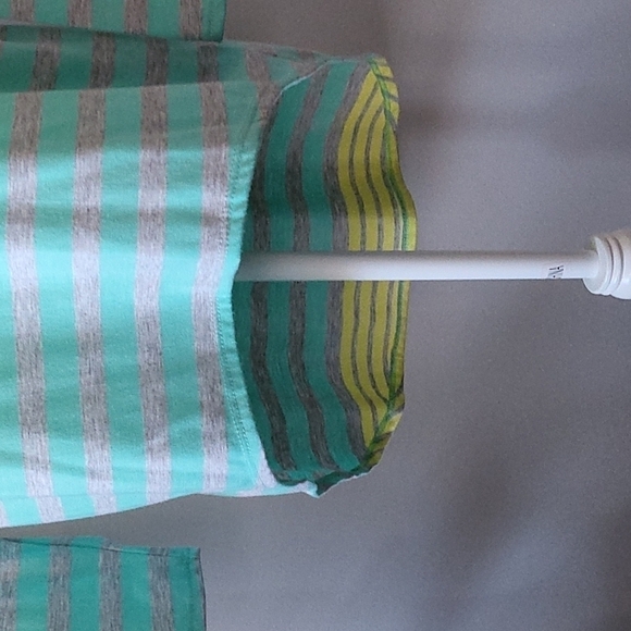 Kate Collection long sleeve striped tee with sequin elbows - Picture 8 of 11